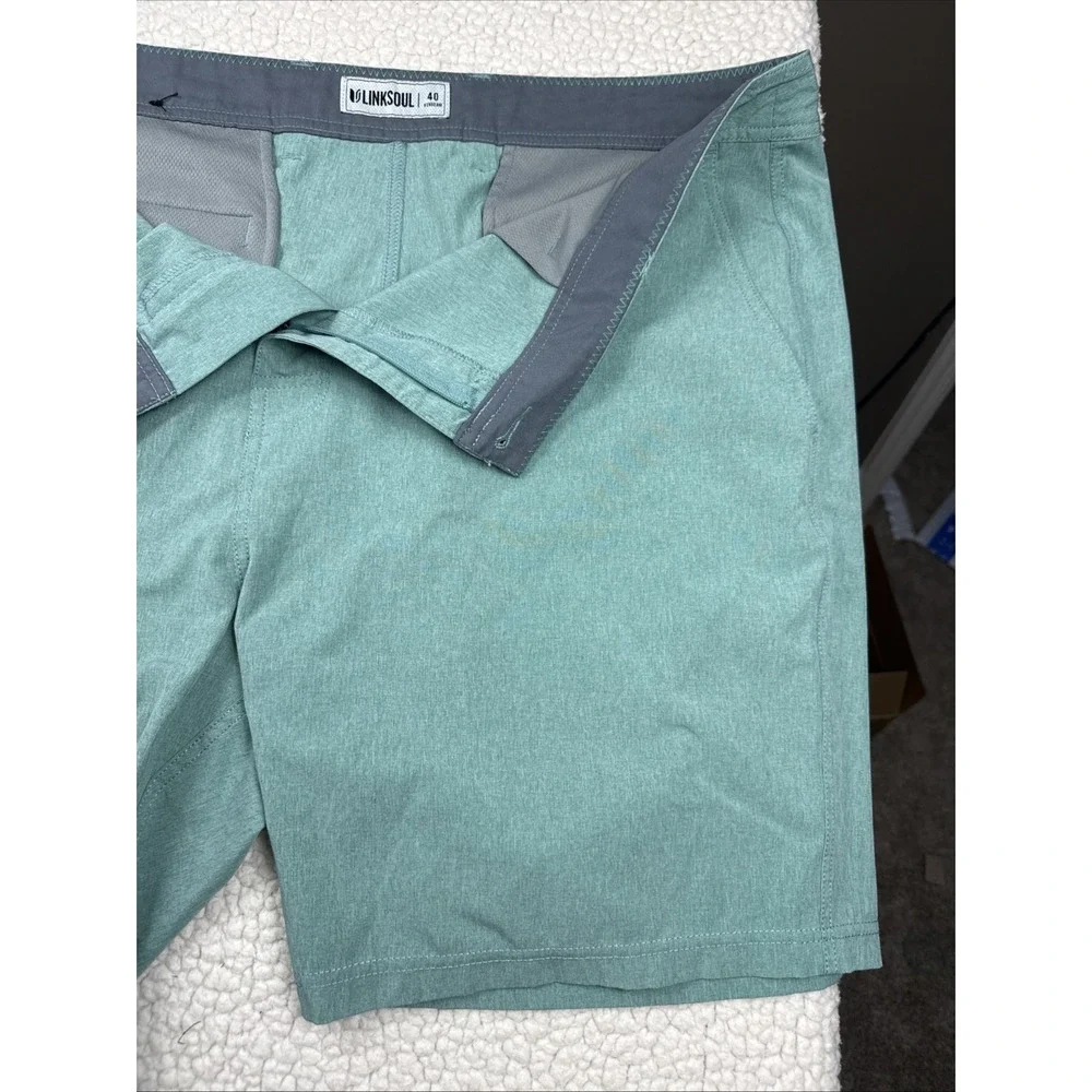LINKSOUL Boardwalker Hybrid Shorts Men‎ Size 40 Green 8